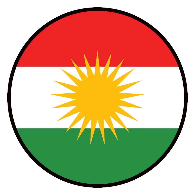 Drapeau du Kurdistan Bakur Bashur Rojava Rojhlt Newroz