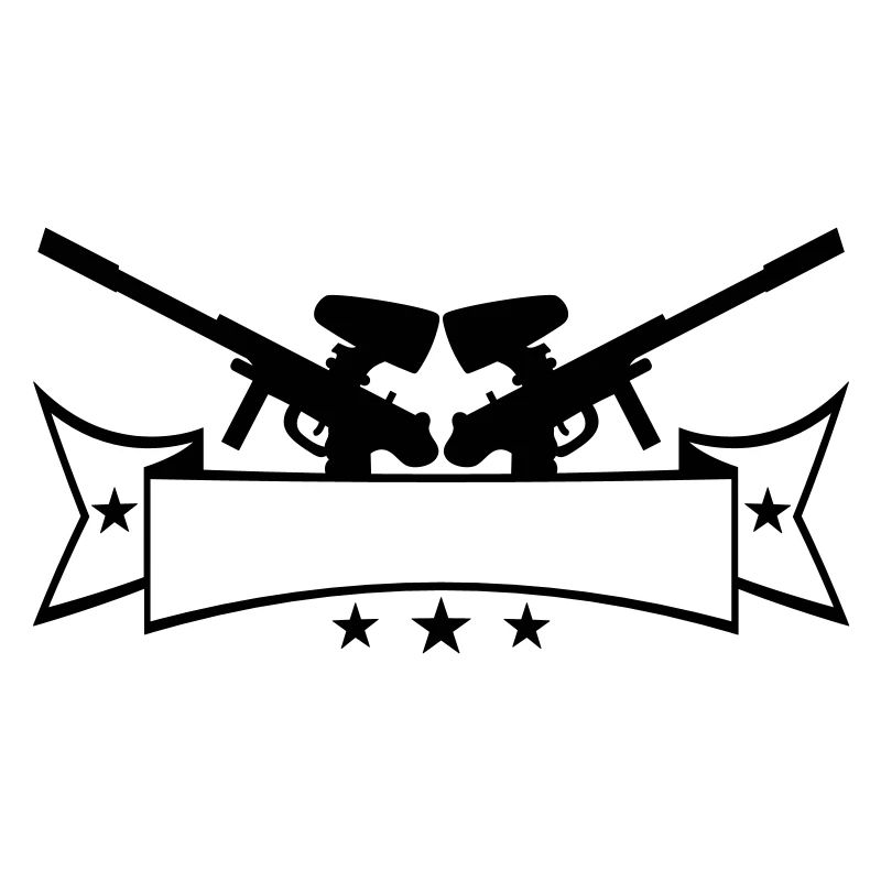 Write banner text 2 weapons aim paintball sp
