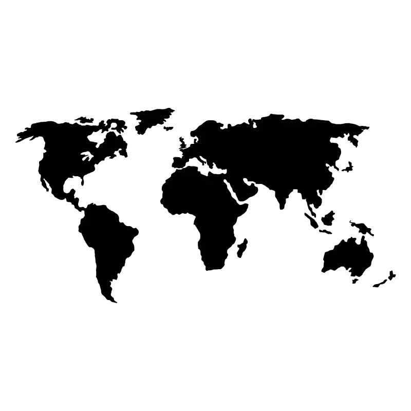 World map colors customizable
