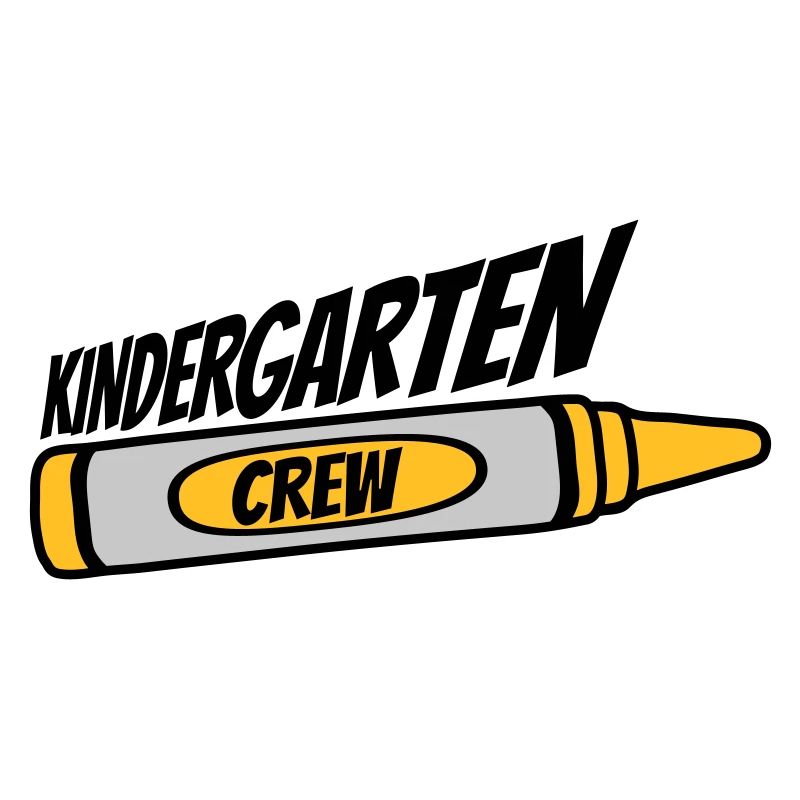 Équipe de crayon de cire de l’équipe de la maternelle