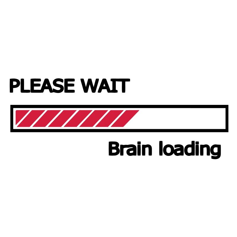 Please wait Brain loading Ladebalken Loading Bar