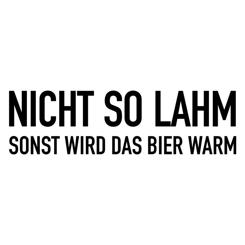 Nicht SO - Sonst WIr Das Bier Warm