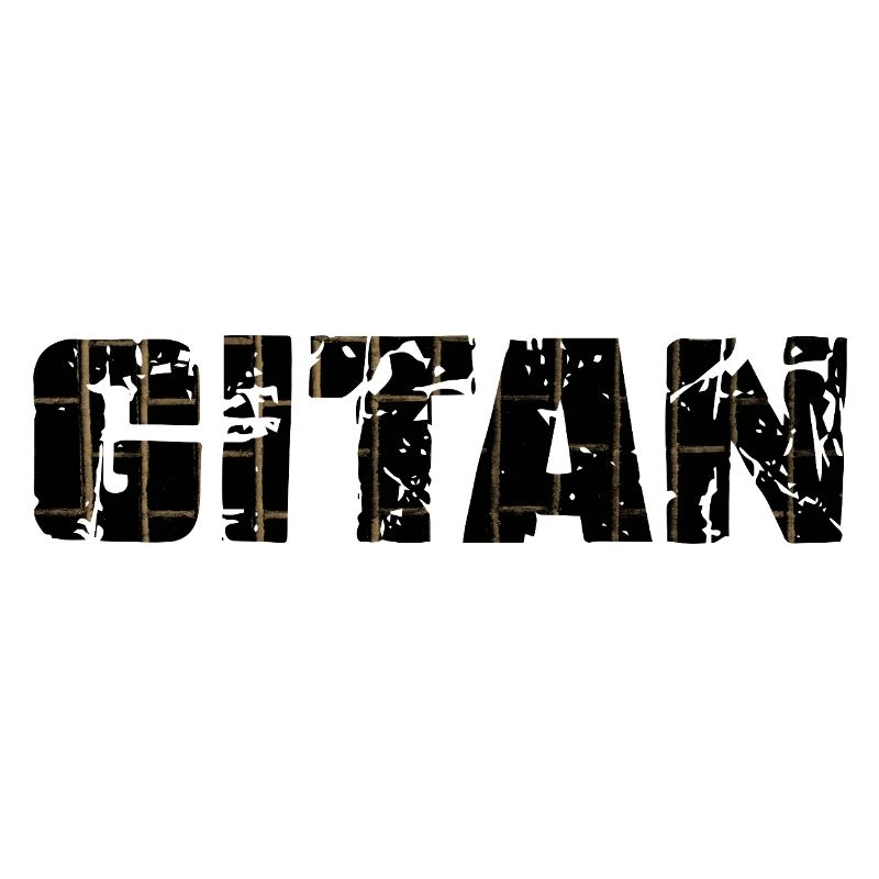 Gitan Grunge motif brique brun