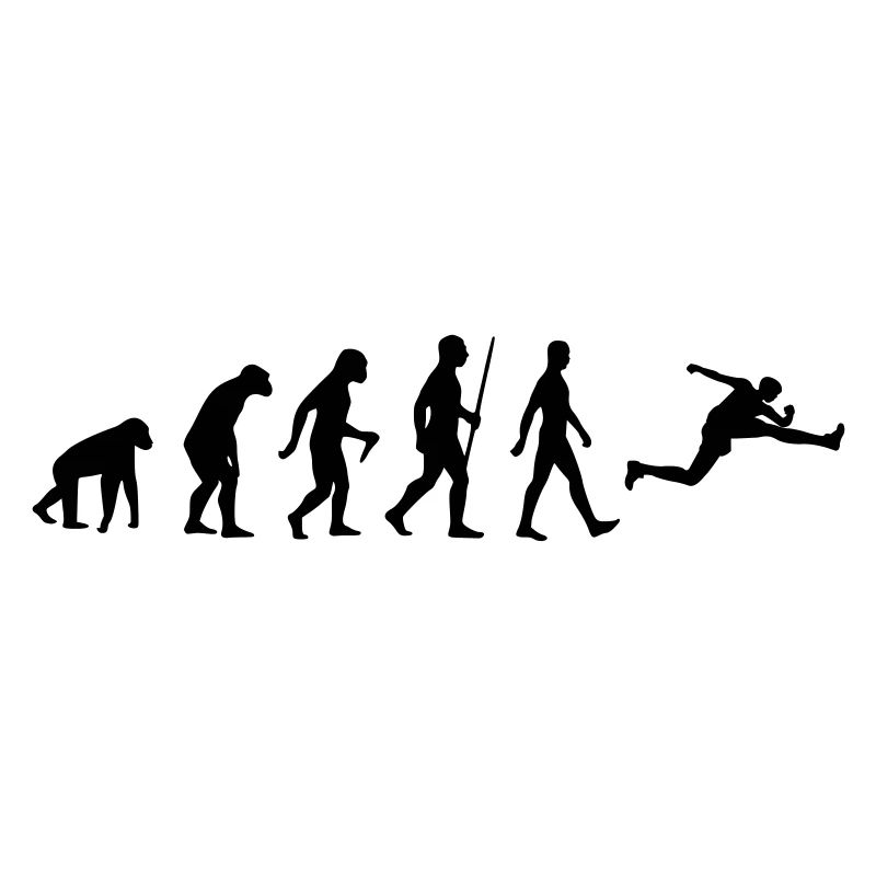 Weitsprung Evolution Leichtathletik Hürdenlauf Ape