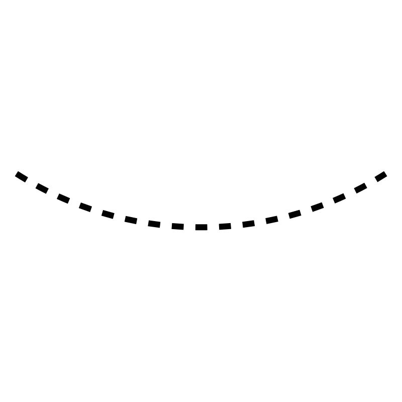 Dashed Curved Line
