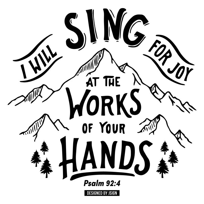 I will sing for joy