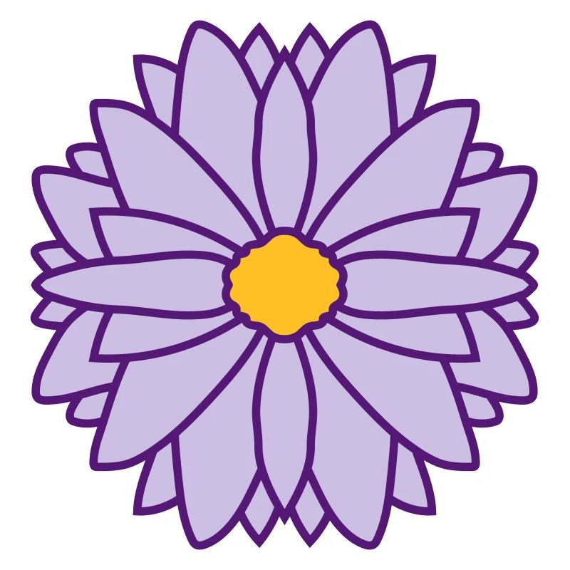 Runde Hübsche Blume Design