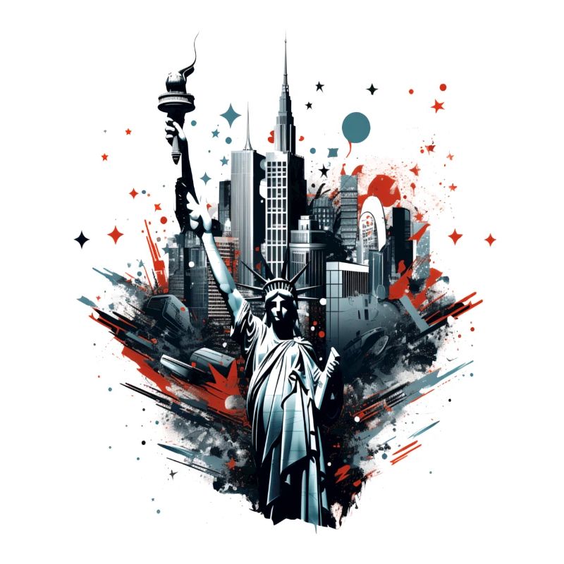 Gratte-ciel de la Statue de la Liberté de New York