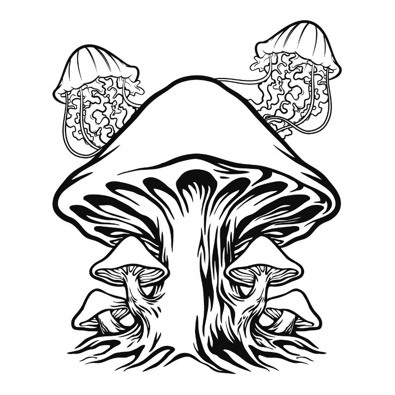 Cottagecore Champignons Champignons Méduse