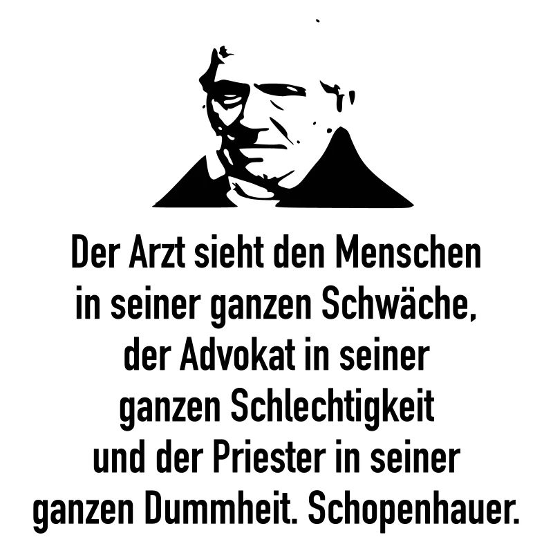 Schopenhauer: Der Arzt sieht den Menschen in sein