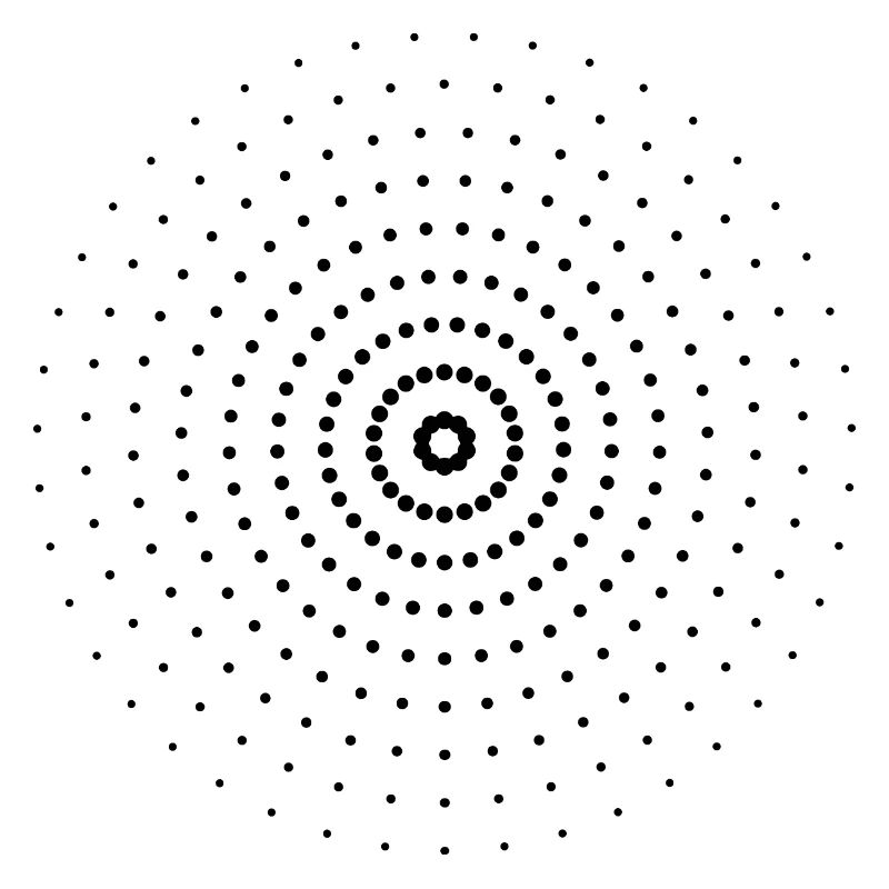 Blurry| Points | Black| gift idea
