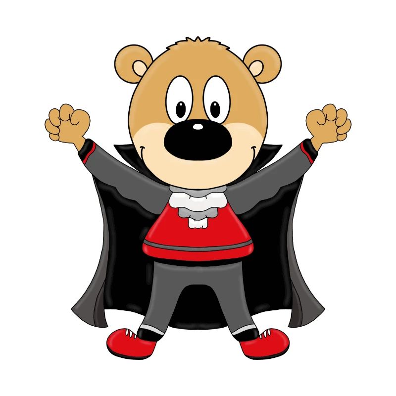 TEDDY - BÄR - TEDDYBÄR - HALLOWEEN - VAMPIR
