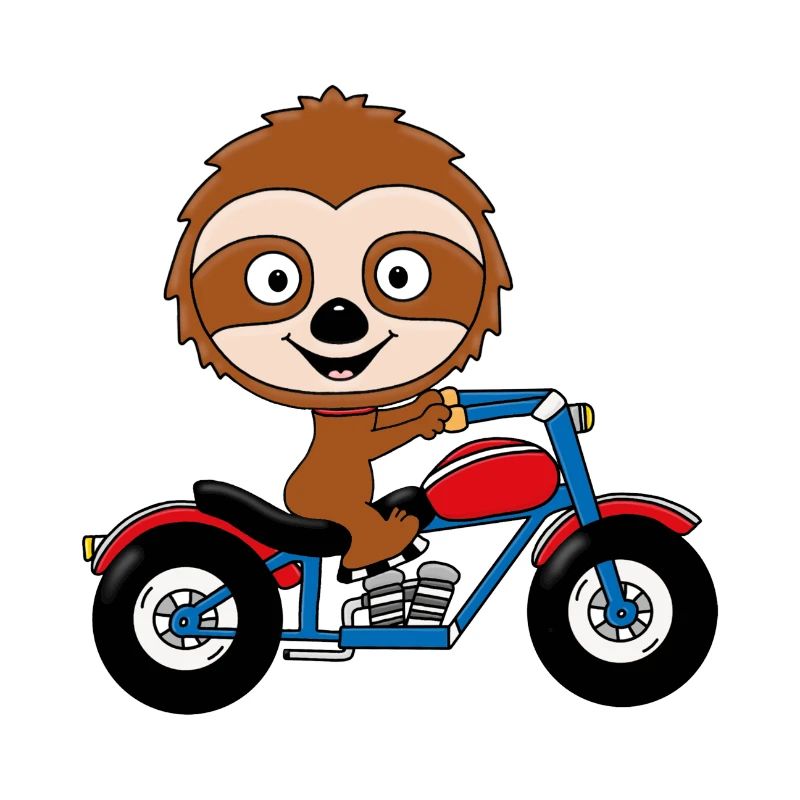 FAULTIER - MOTORRAD - BIKER - TIER - TIERISCH