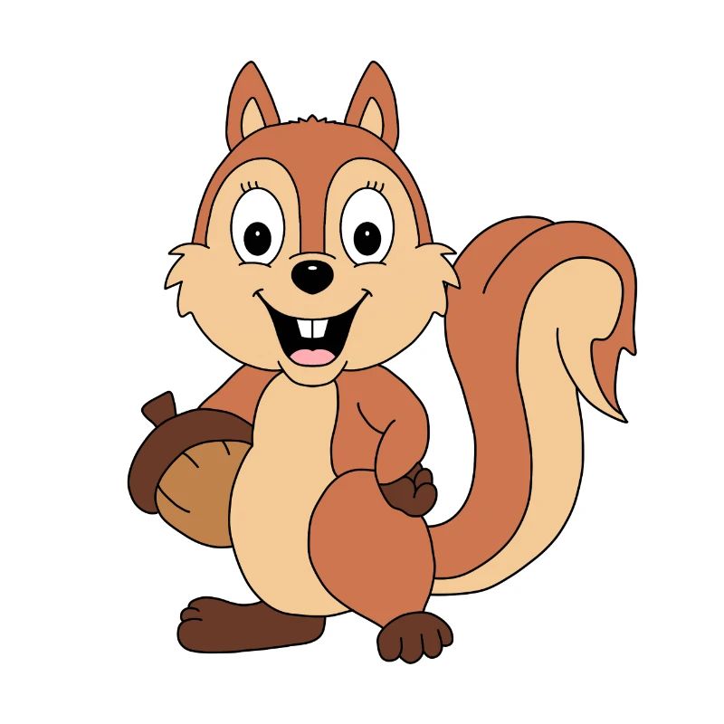 EICHHÖRNCHEN - EICHEL - TIER - TIERISCH - TIERISCH