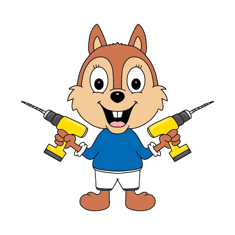 BOHRER - EICHHÖRNCHEN - HANDWERKER