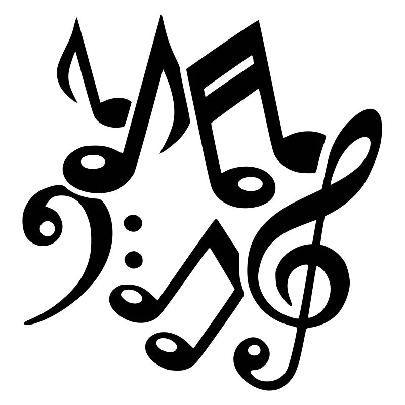 Musical notes notes clef music