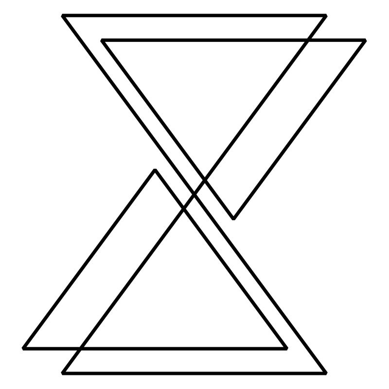 Time Runs Hourglass Abstract Rectangles
