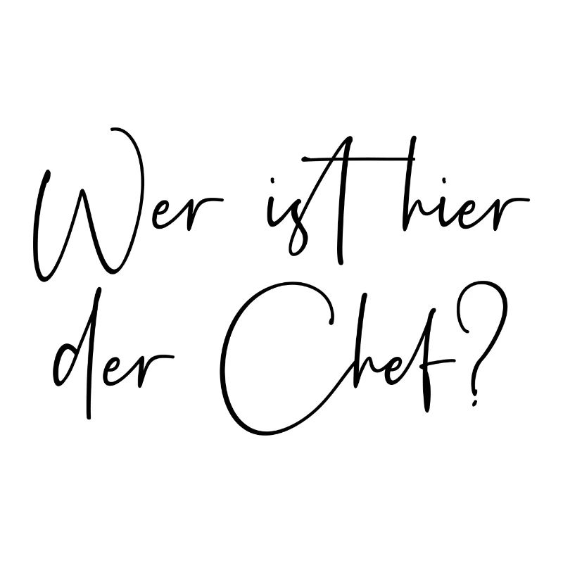 Wer ist hier der Chef