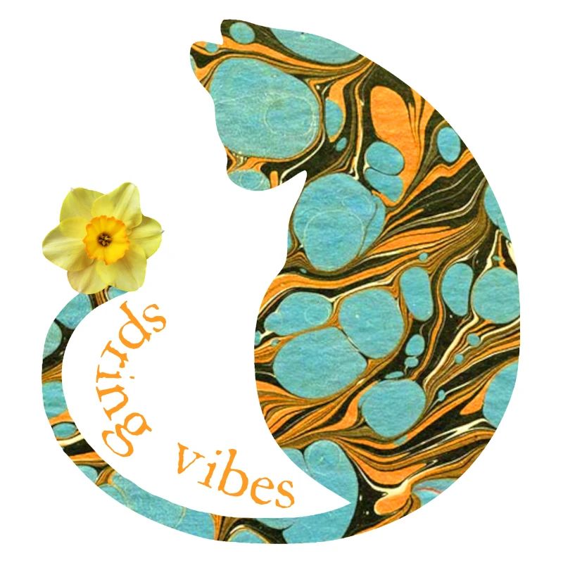 Chat avec fleur E 204