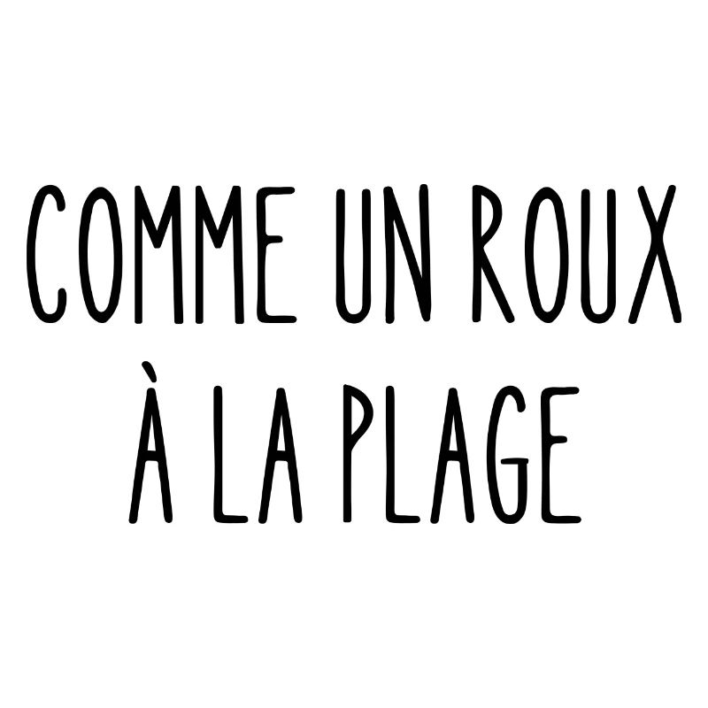 comme un roux à la plage