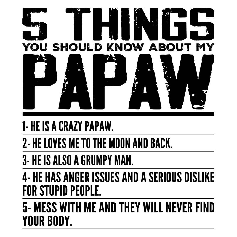 5 Things You Should Know About My Papaw - Grandpa