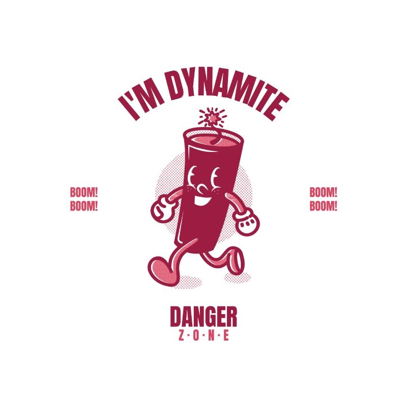 Ich bin Dynamit Gefahren Zone BOOM BOOM