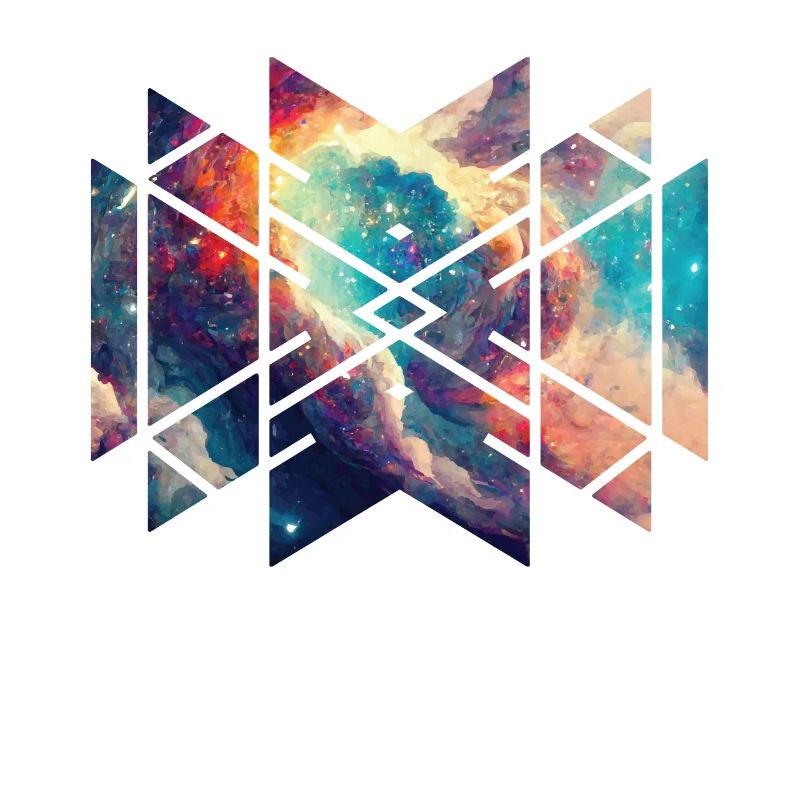 Sacred Geometry Nebula Colorful Universe Outer