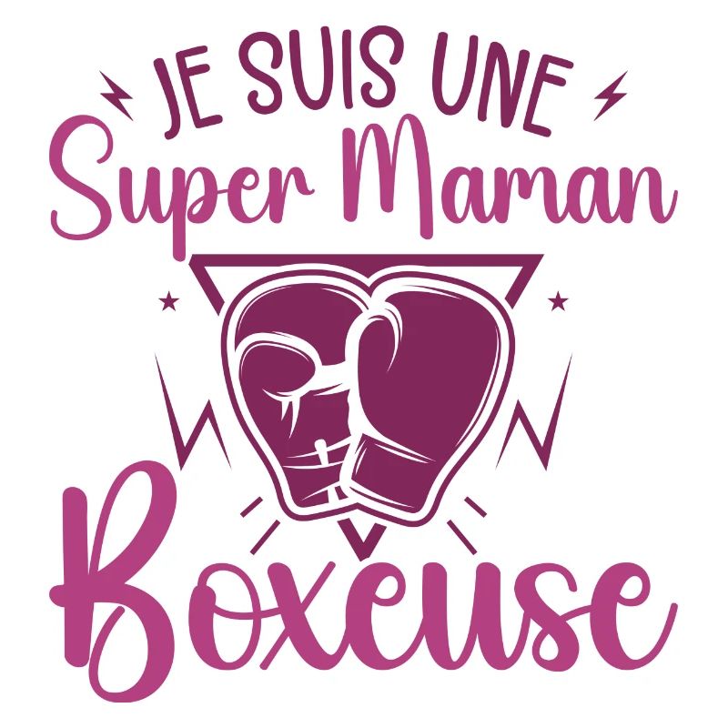 I'm a Super Boxing Mom Boxer Gift Boxer