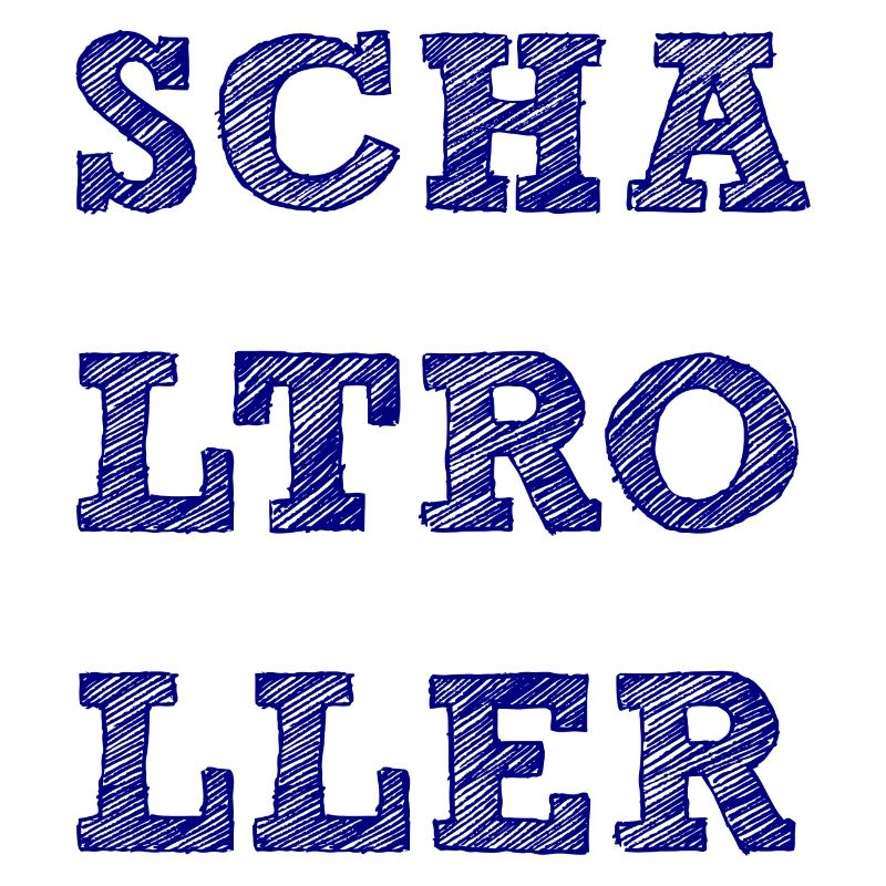 Schaltroller Schritzug schraffiert