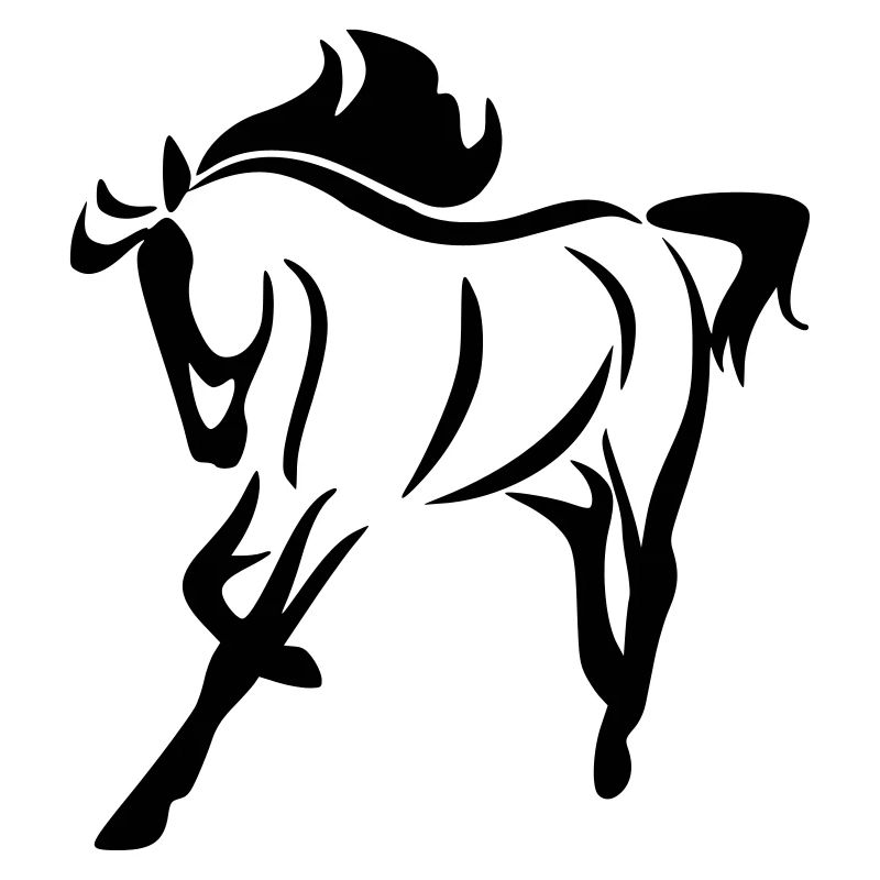 Imprimer et dessiner le motif cheval sur sweat à capuche