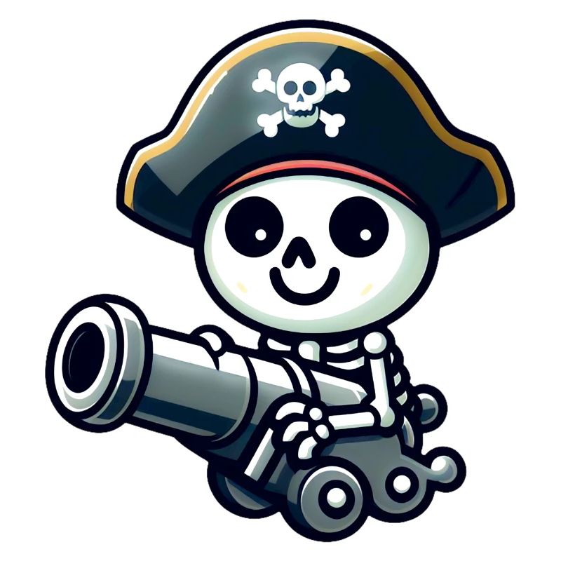 Crâne Pirate - Trésor Squelette