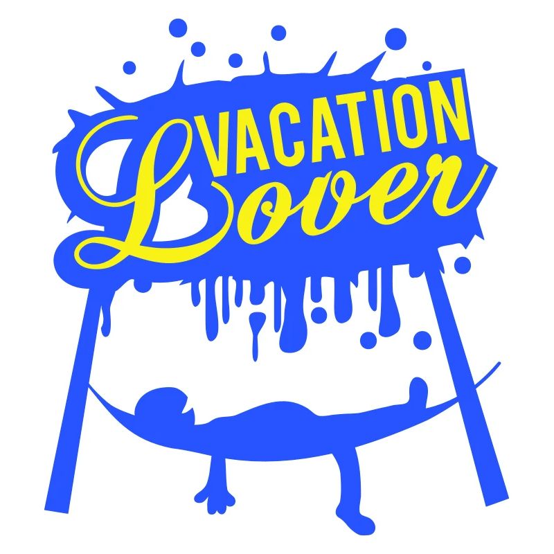 Vacation Lover Graffiti Hammock Sleeping Saying