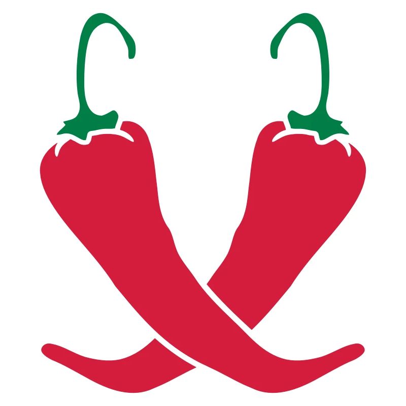 2 piments Chili chaud chaud