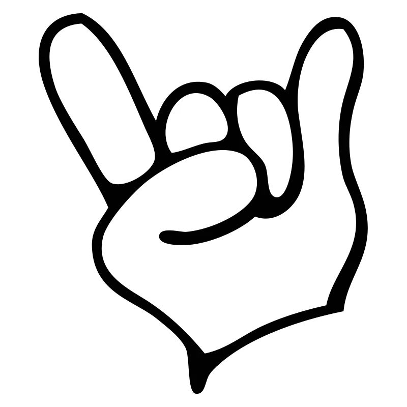 Rock Hand - Devil - Pommesgabel - Teufelshörner