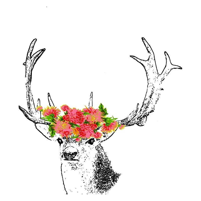 Hirsch Blumen