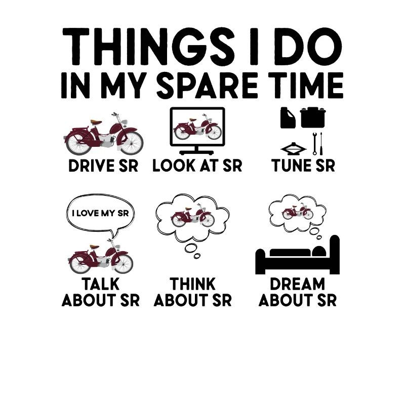 Mobylette SR Mobylette Ostalgie choses Mon temps libre