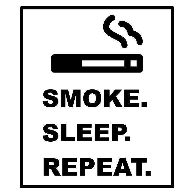 Cool "Smoke Sleep Repeat" design for him and her