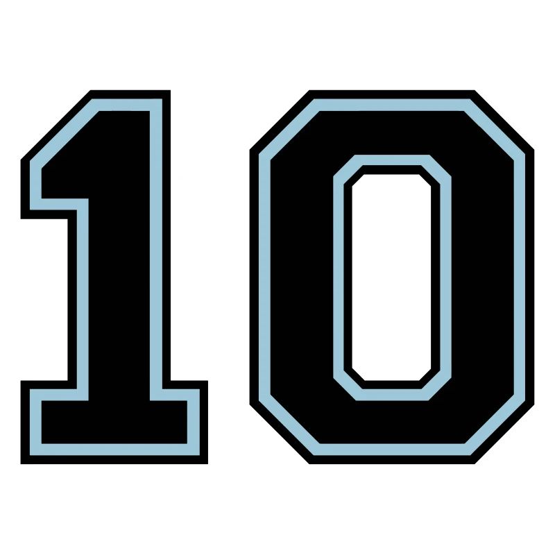 Numéro 10 (couleurs personnalisables)