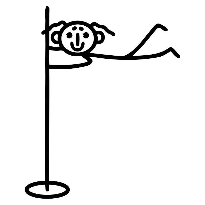 Frau Pole dance