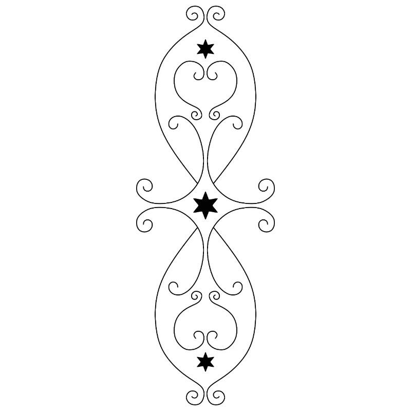 Symmetrisches Sternmuster