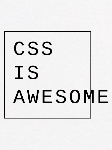 css is awesome Webdesign