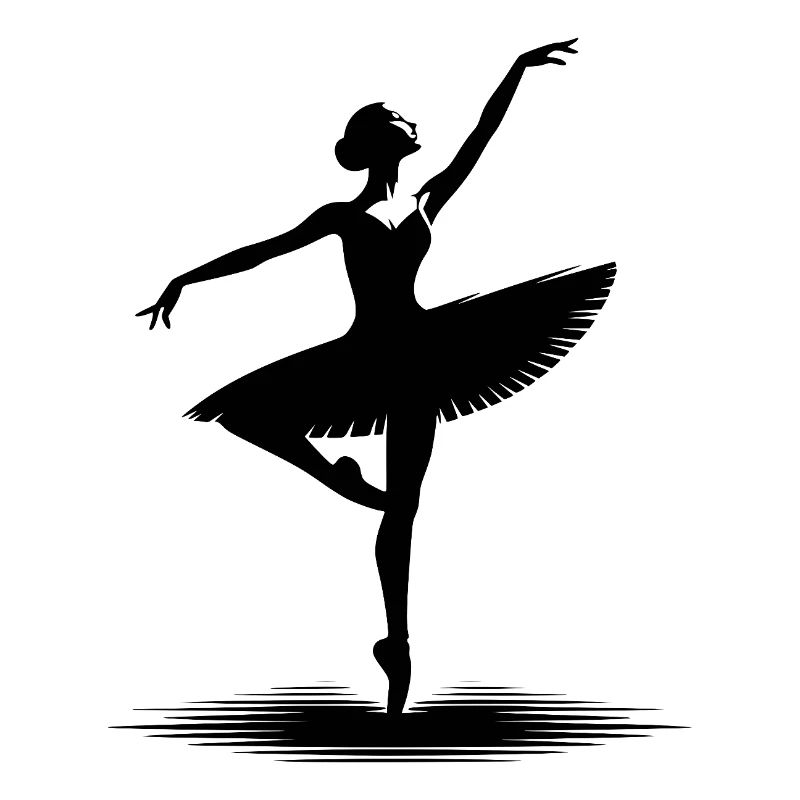 Conception de danse esthétique avec pose classique