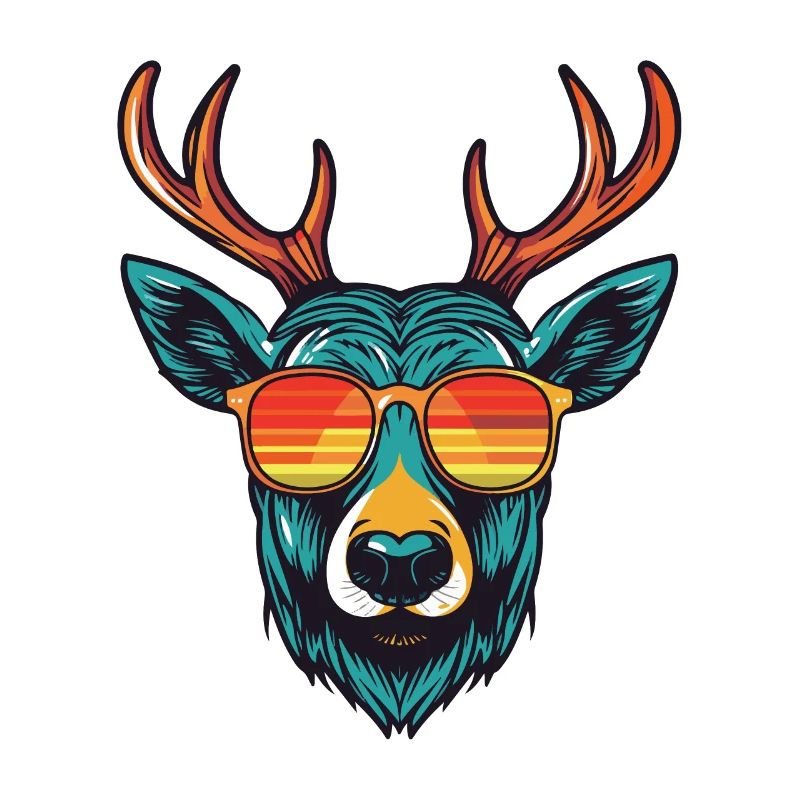Hirsch Kopf Cool