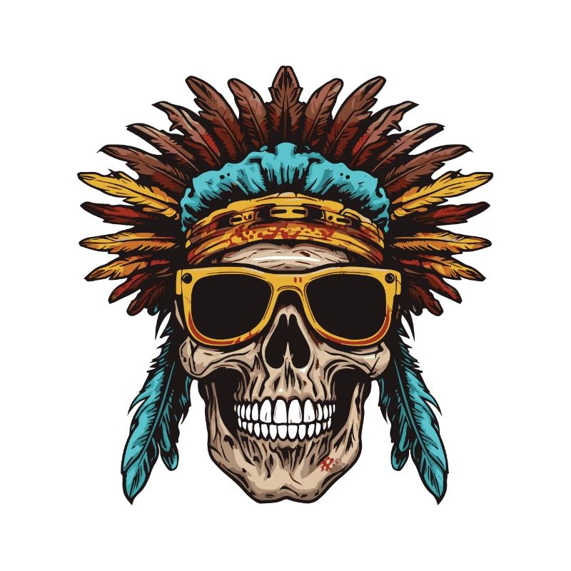 Crâne Apache Indien