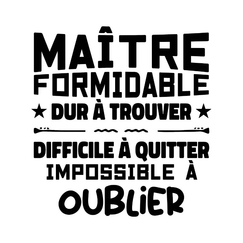 Maître formidable idée cadeau maître d'école