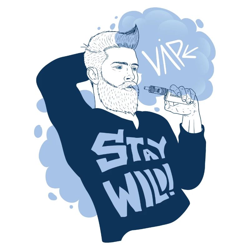 Vaperguy avec mode de vie sauvage