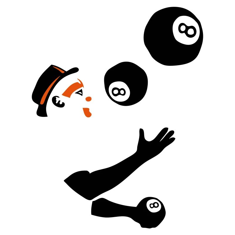 jongleur boule billard 8