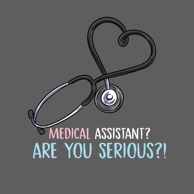 medizinischer Assistent sind Sie ernsthaft Design