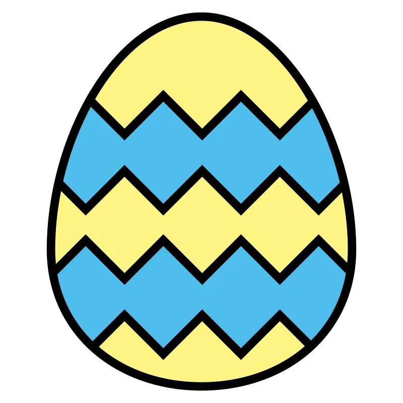 Easter egg jagged
