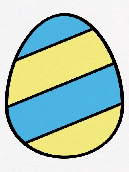 Easter egg striped